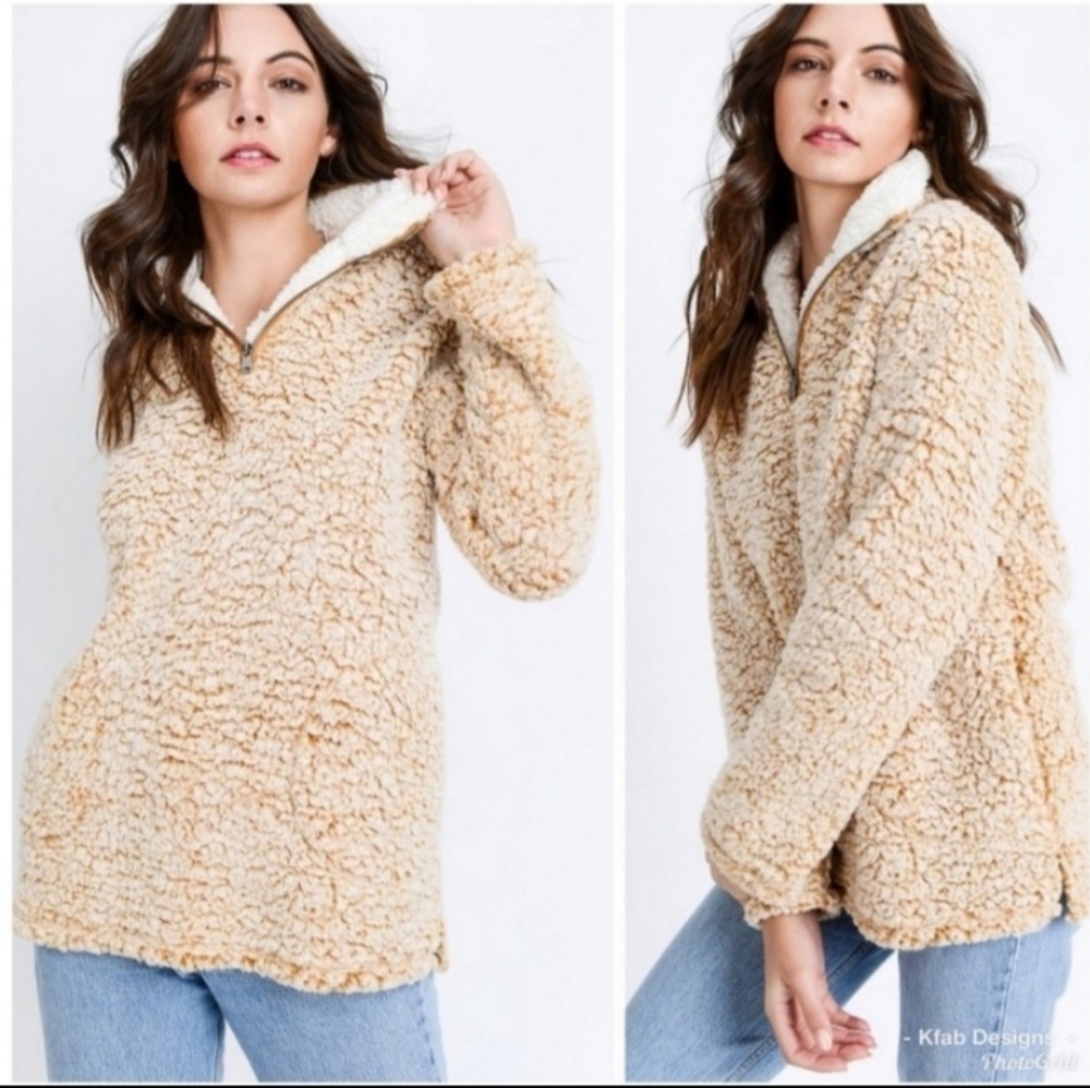 So Soft Sherpa Zip-up Sweater